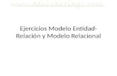 Ejercicios Modelos E-R y Relacional