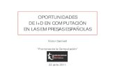 I+D Computación España - CC Benasque Julio 2011