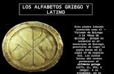 20 el alfabeto griego y latino