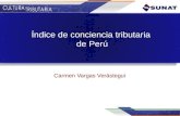 Índice de conciencia tributaria de Perú / Carmen Vargas Verástegui, SUNAT