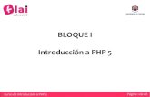 Iniciación PHP 5. Introducción