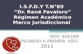 Regimen academico 2011