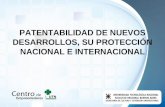 Patentabilidad de nuevos desarrollos, su protección nacional e internacional