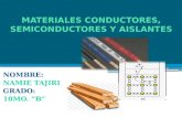 Materiales conductores semiconductores y aislantes