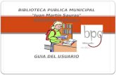 Guia del usurio de la Biblioteca Publica de Andorra(Teruel)