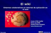 El wiki: Entornos colaborativos en Internet de aplicación en el aula