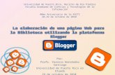 Elaboración de una Página Web utilizando Blogger