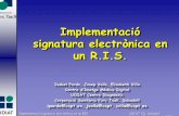 Implementació signatura electrònica en un R.I.S. Isabel Pardo
