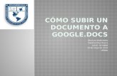 Cómo Subir Documentos a Google Docs