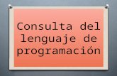 Consulta del lenguaje de programación