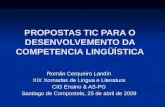 Propostas TIC para o desenvolvemento da Competencia Lingüística