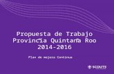 Plan de trabajo provincia QUINTANA ROO 2014 2016
