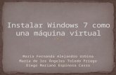 Instalación de Windows 7 como una máquina virtual
