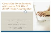 Creación de exámenes utilizando ms word 2010 rev taller elemental