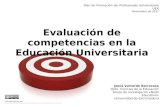 Evaluación de competencias en la Educación Superior
