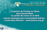 Tutorial gimp para U Galileo Guatemala