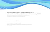 Accesibilidad en los portales de la administración pública en Colombia, 2008