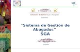 Presentación del Proucto de Software SGA - Sistema de Gestión de Abogados,