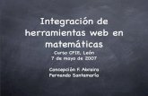 Integración de herramientas web en matemáticas
