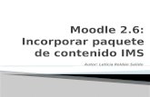 Moodle 2.6: Incorporar IMS