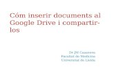 Cómo insertar documentos en google drive