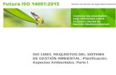 ISO 14001: REQUISITOS DEL SISTEMA DE GESTIÓN AMBIENTAL: Planificación. Aspectos Ambientales. Parte I