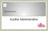 Oposiciones Auxiliar Administrativo en Bilbao Formacion