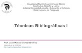 Técnicas Bibliográficas I (2014-1)