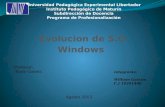 Evolución del Sistema Operativo Windows (Breve)