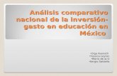 Análisis comparativo nacional de la inversión-gasto en educación en México