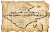 Aplicación de quandary para aprendizaje de idioma vasco