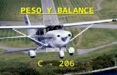 Peso y balance C-206