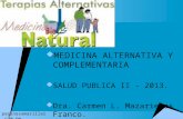 Medicina alternativa y complementariaclases2013