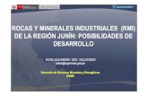 Rocas y minerales industriales en la región Junín: posibilidades de desarrollo