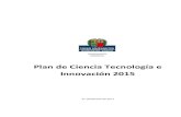 Plan de Ciencia Innovación y Tecnología 2015