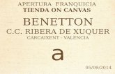 Apertura de Benetton niños en C.C. Ribera del Xúquer