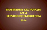 Trastornos del potasio en el servicio de emergencia