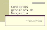 Conceptos Generales de Geografía