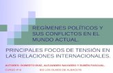 Regímenes políticos y sus conflictos internos en el mundo actual
