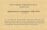 Arquitectura y Urbanismo 1930-1970
