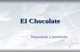El chocolate en la repostería y pastelería