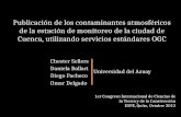 Publicación de los contaminantes atmosféricos de la estación de monitoreo de la ciudad de Cuenca, utilizando servicios estándares OGC