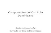 Componentes del curriculo dominicano