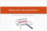 Resolución de problemas II