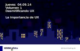 UX Nights Vol 01.03: La importancia de UX
