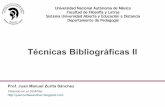 Técnicas Bibliográficas II (2011-2)