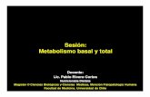 Metabolismo basal y tota