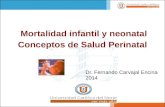 Mortalidad infantil y neonatal