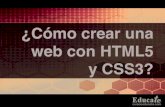 ¿Cómo crear tu web con HTML5 y CSS3?
