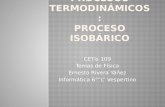 Procesos termodinámicos isobáricos